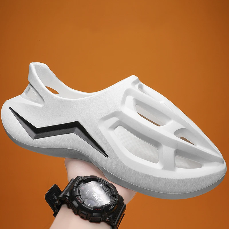 

2023 Summer Baotou Lychee Slippers Outdoor Beach Sandals For Men Women Non-slip Clogs Light Casual Nursing Slippers Garden Shoes