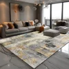 Light Luxury Abstract Carpet for Living Room Modern Decoration Home Sofa Side Floor Mats Non-slip Washable Rugs for Bedroom 2