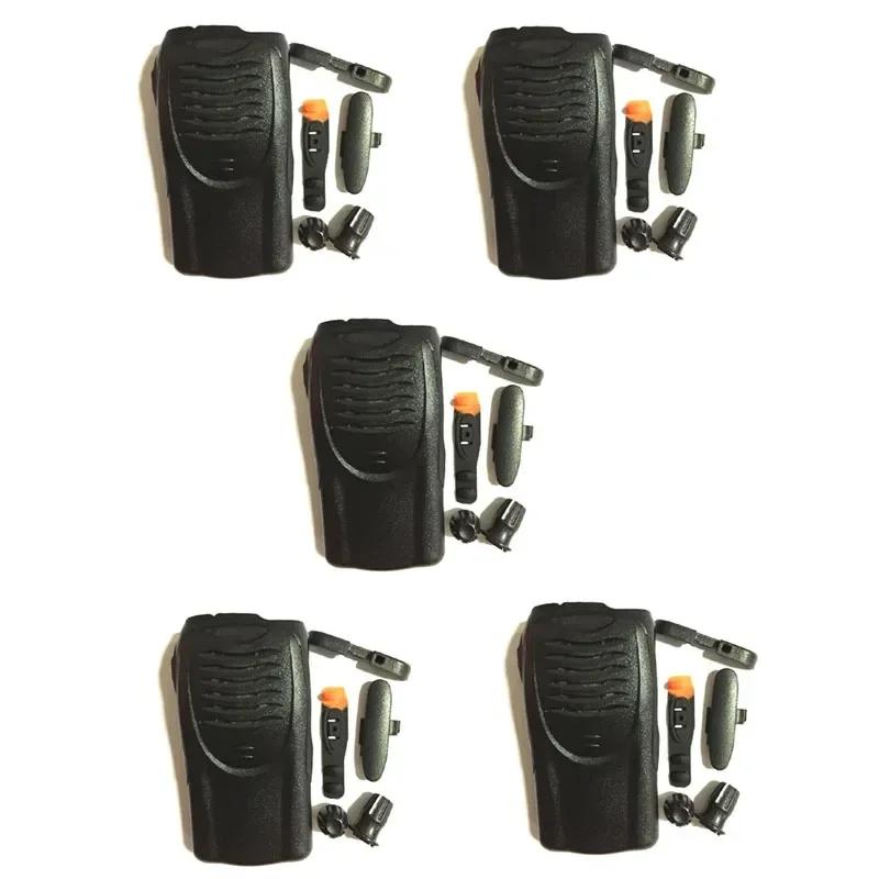 

Lot 5 Set Front Panel Cover Case Housing Shell with Volume and Channel Knobs for Kenwood TK3160 Radio Walkie Talkie Accessories