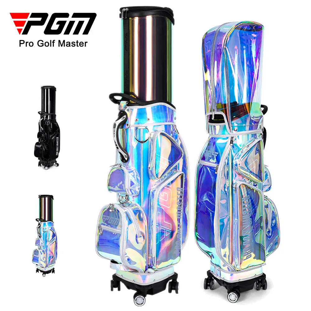

Pgm New Ladies Golf Colorful Retractable Ball Bag with Waterproof Material Also As Four-Wheel Flat Push Air Consignment Bag