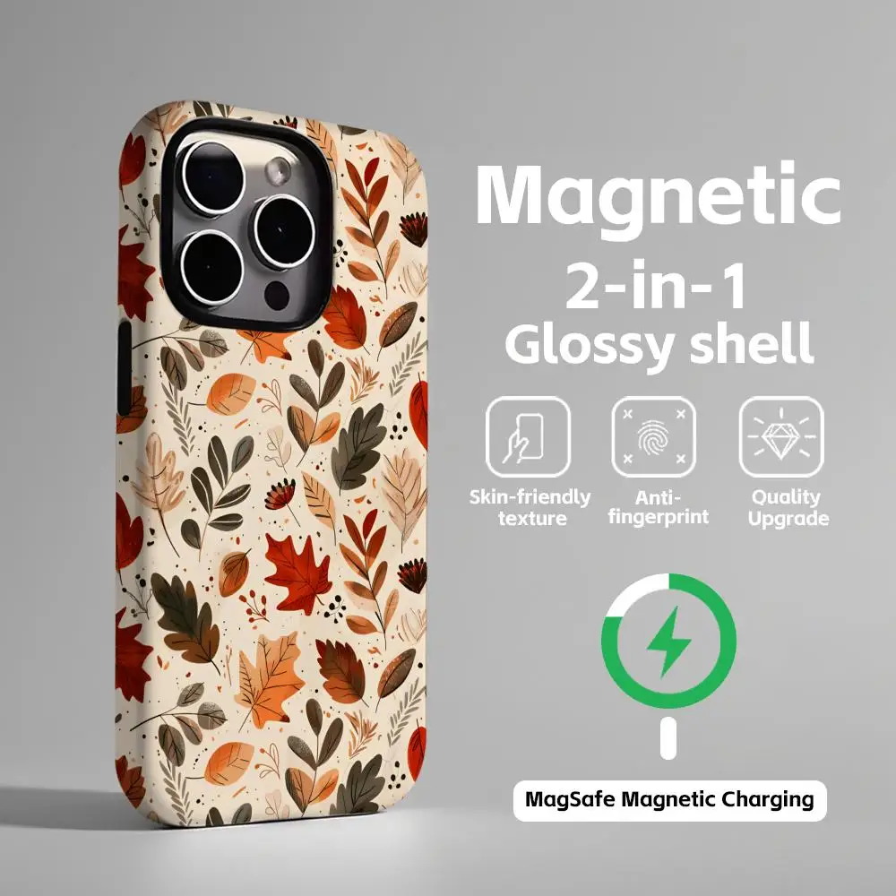 Autumn Harvest Magnetic Glossy Phone Case 2-in-1 Design
