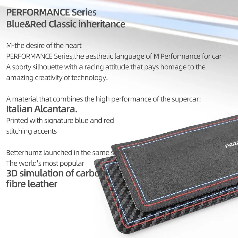 Betterhumz For BMW F30 F32 F34 F35 Car Cup Holder Anti-Slip Pad Storage Box Mat Suede Center Console 3pcs Interior Accessories