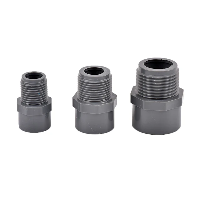 2Pcs Pvc 1/2 "3/4" 1 "Szál Csatlakozó 20/25/32 Mm Vízcső Adapter Kerti Öntözőcső Szerelvények