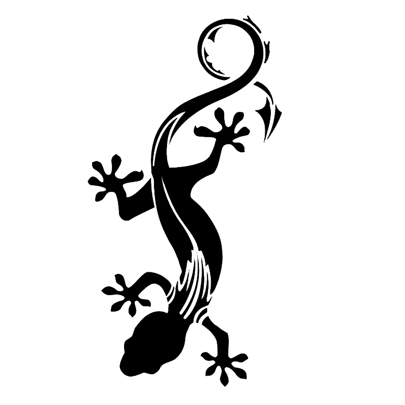 

Personality Crawling Gecko Car Sticker PVC Body Exterior Accessories Refrigerator Laptop Decorate Auto Decal Waterproof Anti-UV