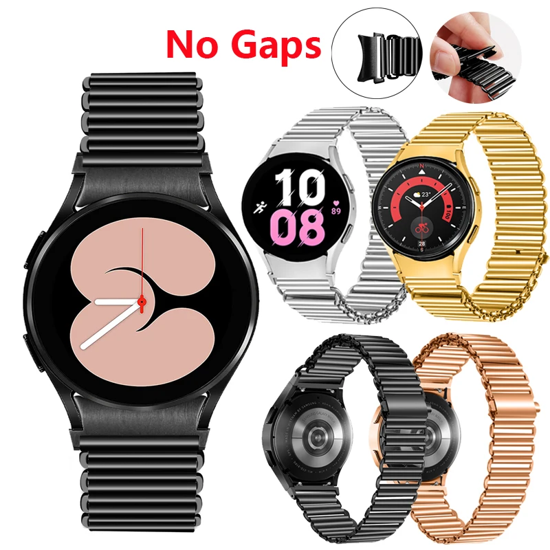 

Ремешок металлический альпийский для Samsung Galaxy Watch 5Pro, петля без зазора, браслет для Galaxy watch 4 5 40 мм 44 мм/4 Classic 46 мм 42 мм