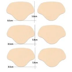 Sports Shoe Heel Protector Pads - Anti-Wear Self-Adhesive Repair Stickers (Beige)