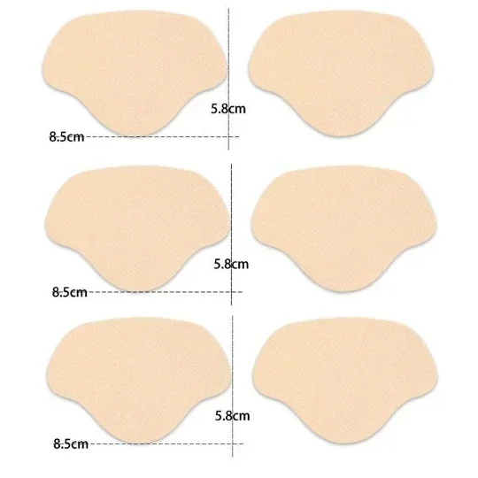 6 pezzi adesivi per riparazione scarpe sportive protezione per tallone in pelle scamosciata fori di riparazione antiusura toppe autoadesive solette pad inserto per la cura del piede
