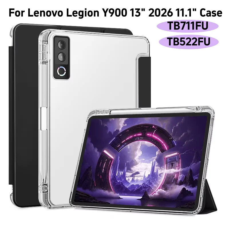 Premium Protective Tablet Case with Pencil Holder for 13-inch Devices - Auto Wake/Sleep Smart Cover with Folding Stand