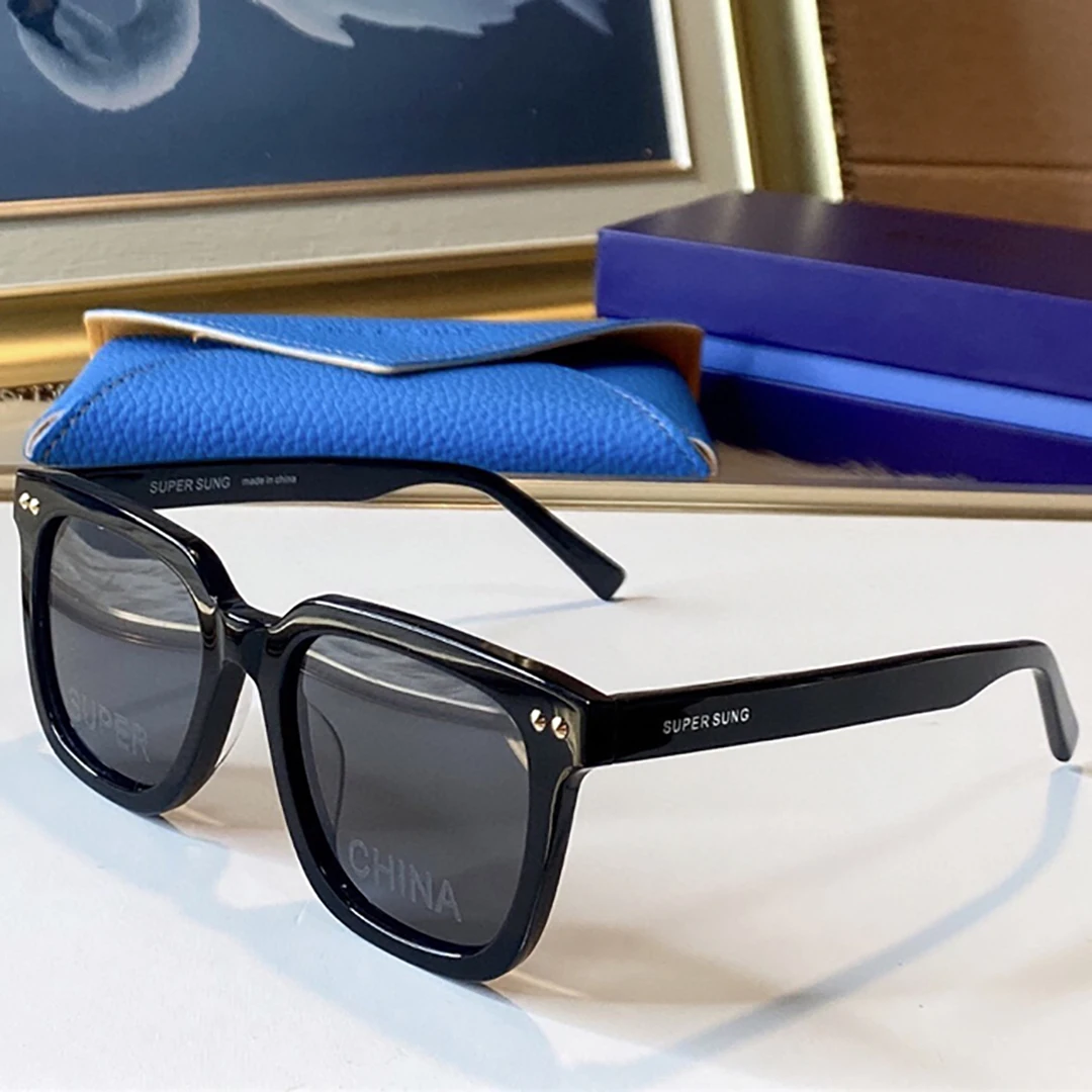 

SUPER SUNG S127 SUNGLASSES For Men Women Summer Style Anti-Ultraviolet Retro Plate Full Frame Random Box