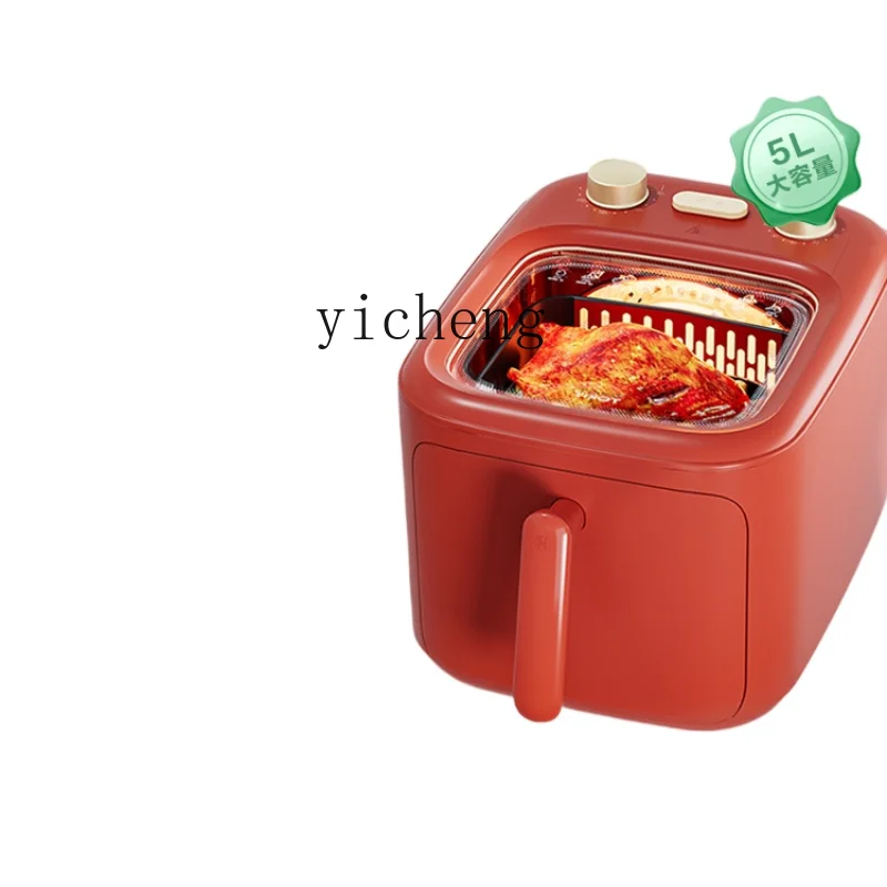 XL Panoramic Visual Air Fryer No Need to Turn over 5 Liters Large Capacity Household Multi-Functional Oven