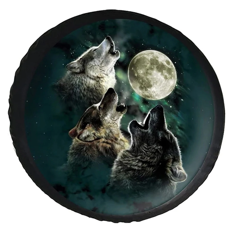 Foruidea 3D Printed Wolf Spare Tire Cover Waterproof Dust-Proof UV Sun  Wheel Tire Cover Fit for Jeep,Trailer, AliExpress