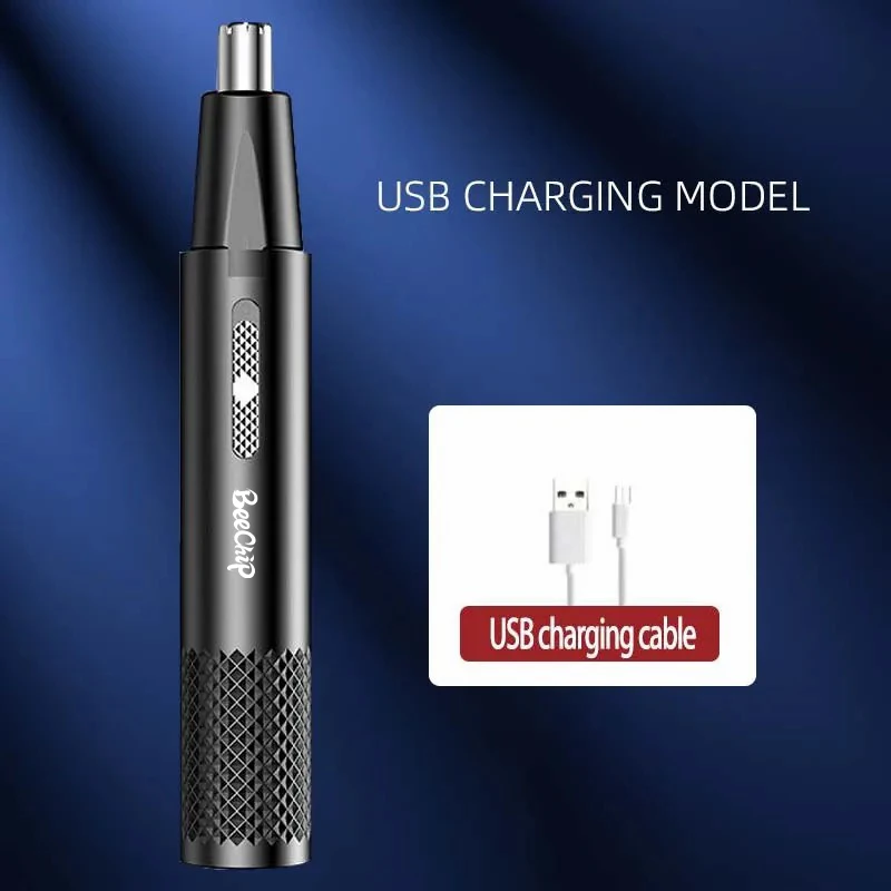 Nose Hair Trimmer USB Rechargeable For Nose AndEar Hair Metal Shaver Electric Trim Nose Hair For Women And Men