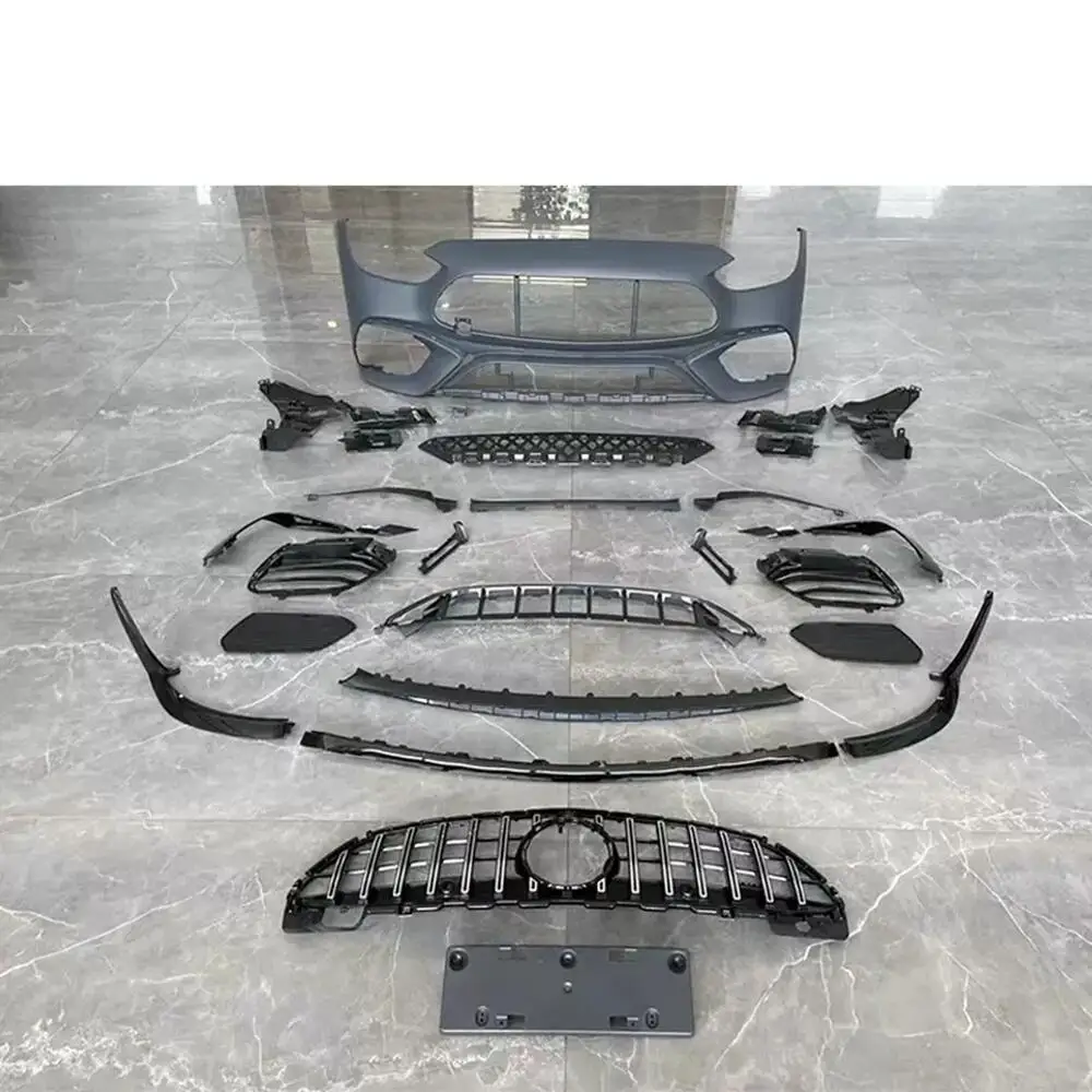 

Car surround body kit Front bumper assembly grill for 2022 Mercedes-Benz C class W206 modified C63 fog lamp cover