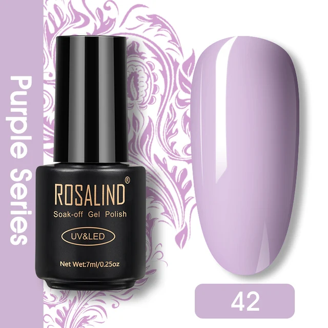 ROSALIND Nail Gel Polish Glitter Series Gel Varnishes All For Manicure Soak Off UV Lamp Nails Art Semi Permanent Gel Polish RA42