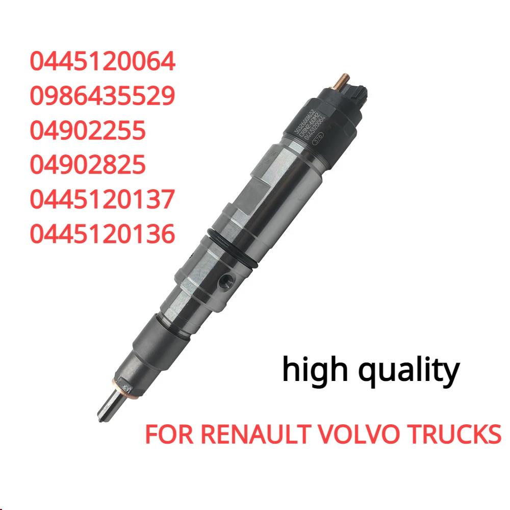 

0445120064 04902825 0986435529 New Diesel Fuel Injector for VOLVO FE FL Renault Truck 0445120136 0445120137