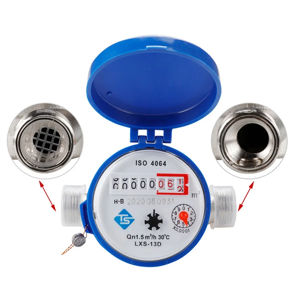 

Water Meter with Pulse Output Cold Water Meter Water Flow Meter for Garden and Home