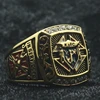 Unisex 316L Stainless Steel Gold-Color Knights of Columbus Christianity Catholicism Cross Clean Stone Ring 1