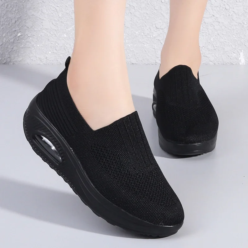 Women Sneakers, Vulcanized Breathable Platform Shoes for Walking, Running