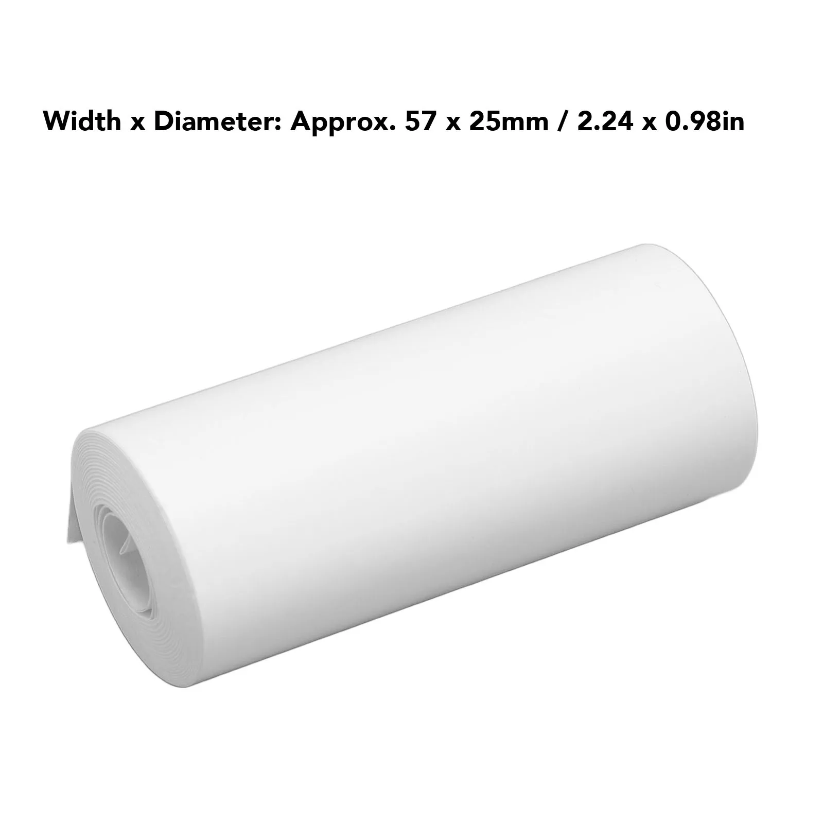 【Sale】20Pcs Thermal Printing Paper Rolls Portable Refill Set Print for Camera Notes Labels 57x25mm