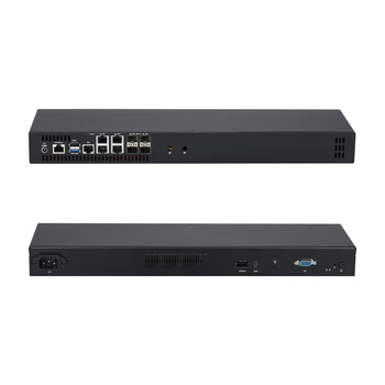 Qotom Q20331G9 1U Rack Chassis Mini PC 5*2.5G Lan SFP Atom C3808 C3758R C3558 C3958 C3908 Pfsense Mini PC Server