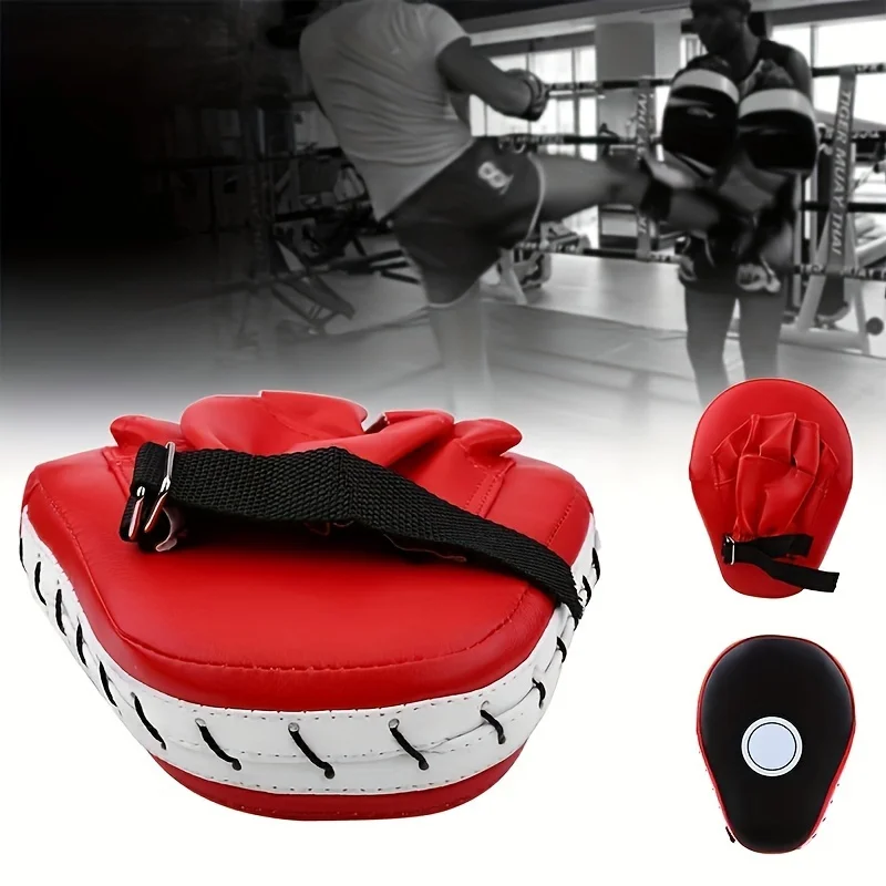 Professional Boxing Impact Pu Curved Hand Target Shock-Absorbing Training Hand Pad Martial Arts Target for Karate Boxing Mma Muay Thai Fighting Sports Training Bezel