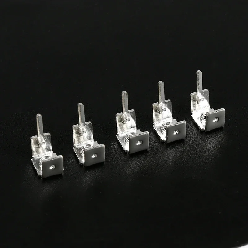 100pcs Screw U Type Hardware Copper Terminal Post Connector Conductive Support for Circuit Board PCB-1030 M3 Welding Terminal