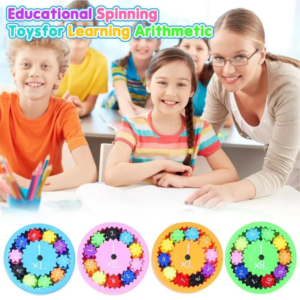 9/18PCS Educational Math Fidget Spinners Facts Spinners Intelligence Development Learning Math Fidget Toy Luminous