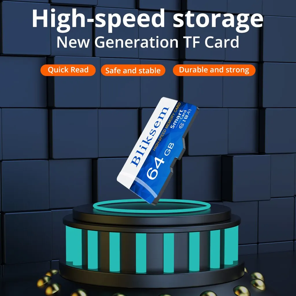 Bliksem 마이크로 SD 카드 메모리 카드, 클래스 10, 64GB, U3, 4K 고속 플래시 카드, TF 메카드, C10 A1