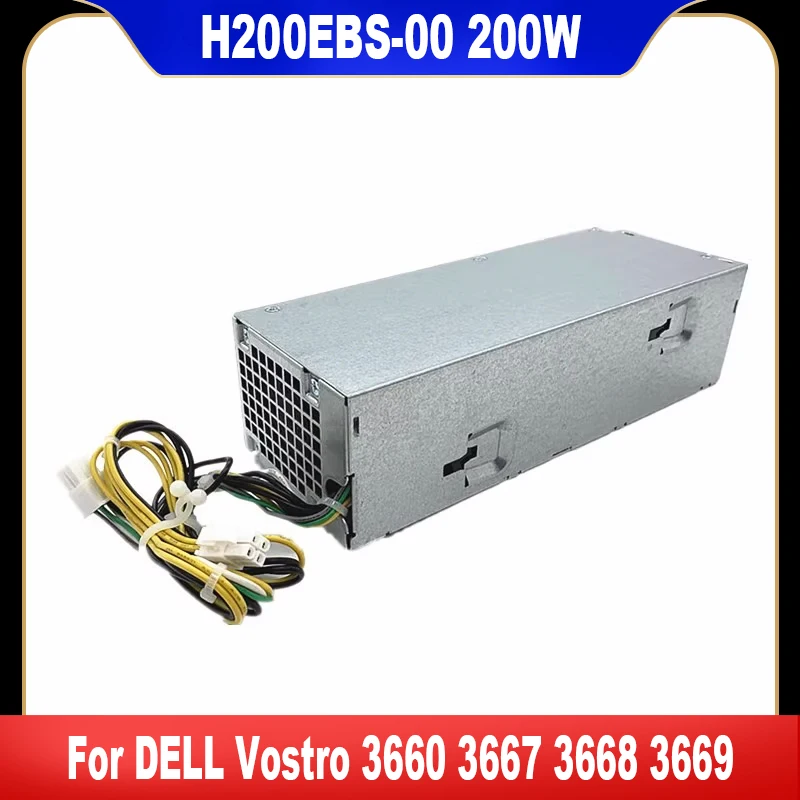 Новый H200NS-00 D200AS-00 200W источник питания для DELL Vostro 3250 3252 3267 3268 3660 3667 3668 3669 6Pin + 4Pin протестирован
