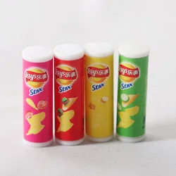 Miniature Dollhouse Snack Potato Chips (No chips 4pcs)