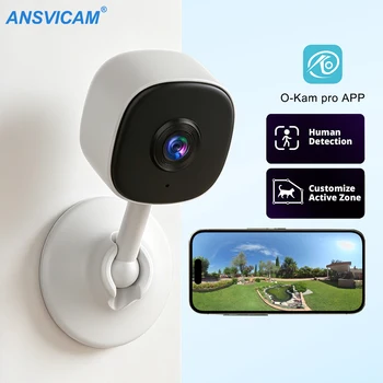 Smart Home Security Camera - 1080P WiFi Indoor Cam with Human Motion Detection, Auto Tracking, Night Vision & Audio Recording 1