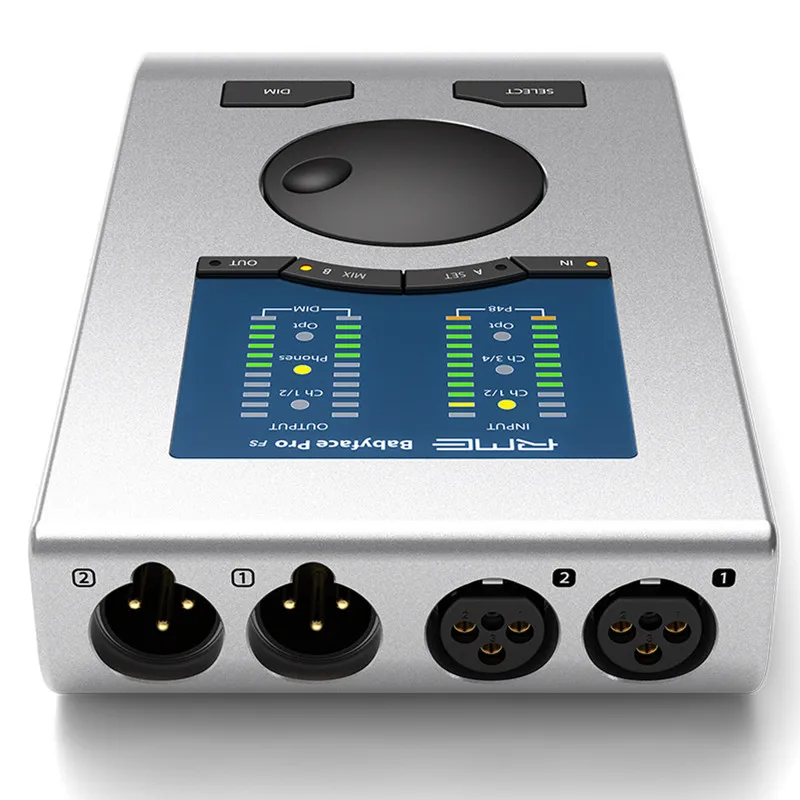 

On-the-shelf RME Babyface Pro FS sound card USB audio interface decodes, records, arranges songs, songs, baby faces