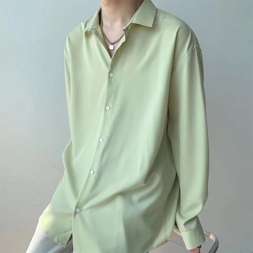 

Coat Mens Shirt Breathable Button Casual Comfortable Fall Solid Color Spring Summer Top Turn-down Collar Daily