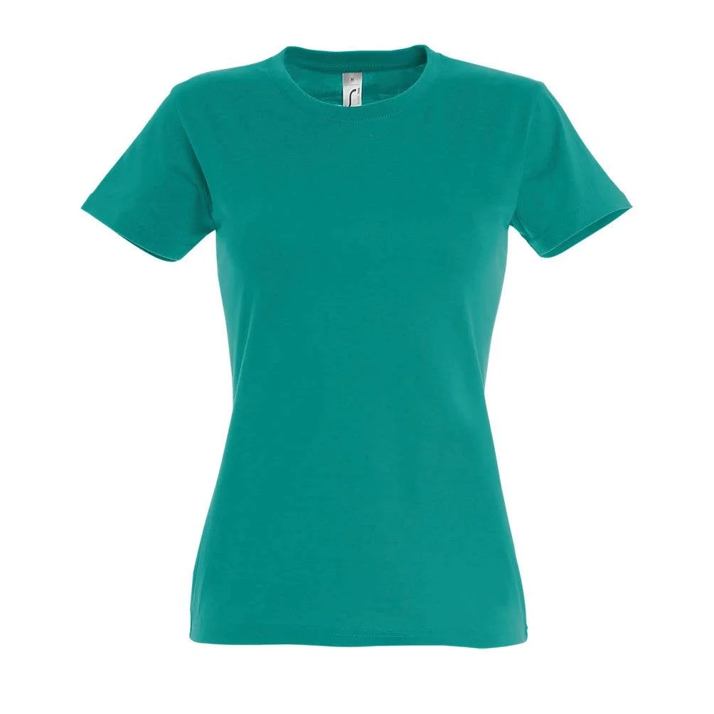 Marnaula.Imperial T-Shirt O Collo Da Donna. Taglia = Xl, Colore = Smeraldo