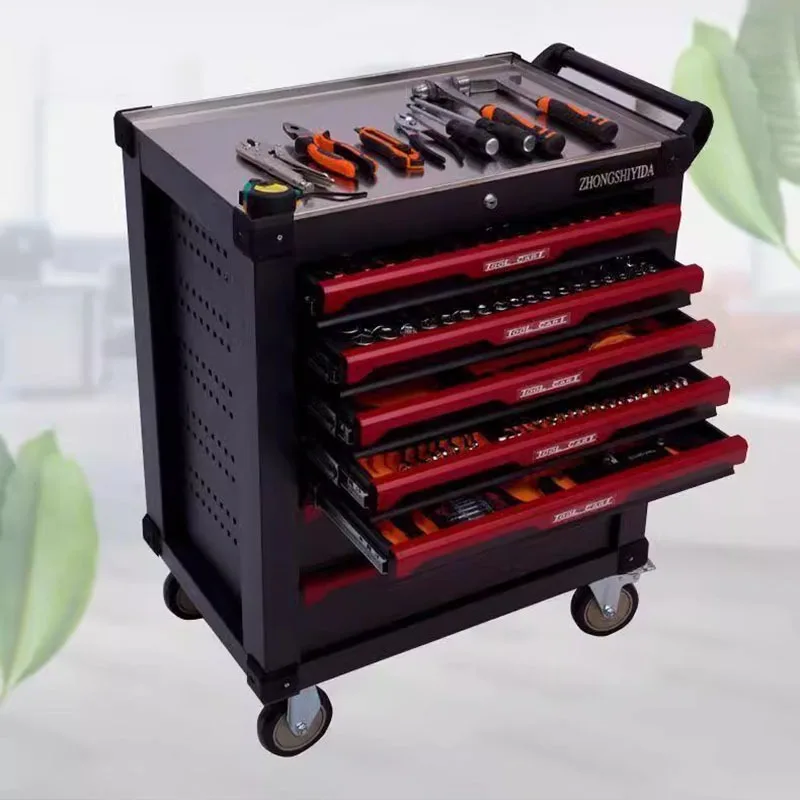Auto Bench Tool Cabinet Complete Accessories Divider Organizer Metal Garage Modular Trolley Tool Cabinet Drawer Tool Arrangement 2