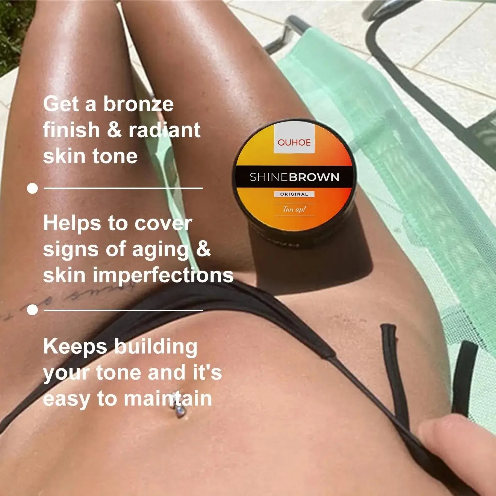 Body Tanning Cream Bronze Skin Tanning Lotion Effective Sun Aid Take In Sunlight Moisturizing Cream Body Care Products 3