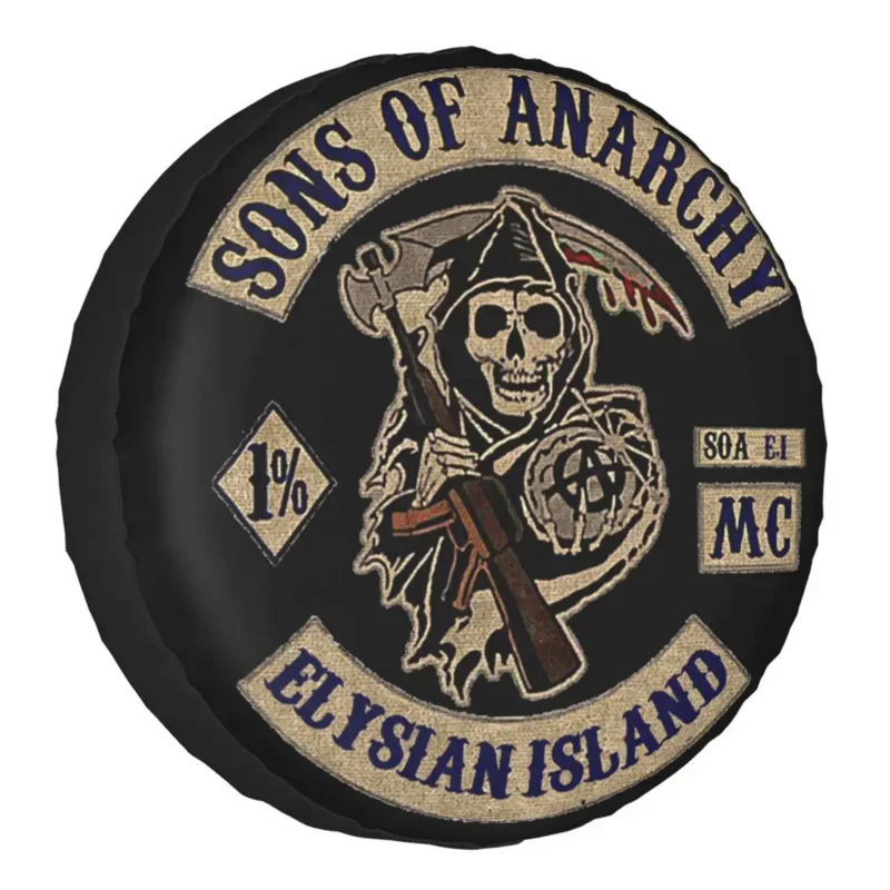 

Чехол для запасной шины Sons Of анархии, чехол для телефона, сумка для Jeep Pajero, аксессуары для автомобиля