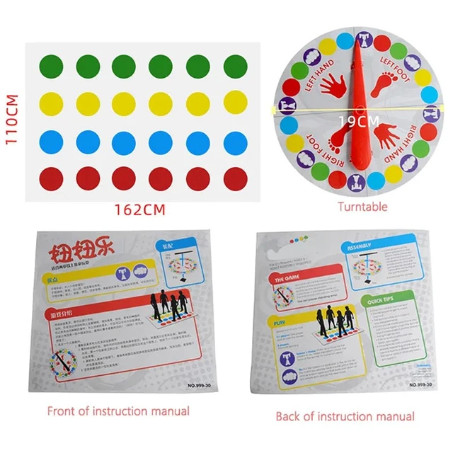Twist Game Funny Kid Family Body Twist Move Mat Board Game Party Fun Board Games Party Game Family Game 2