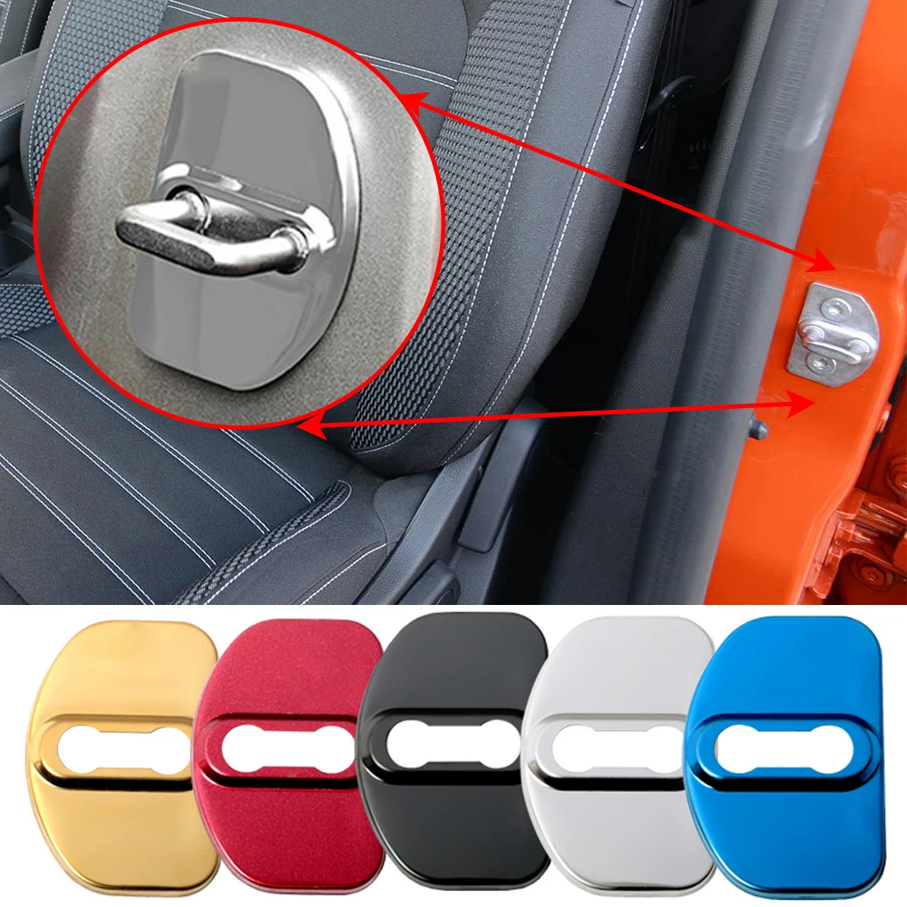 Car Styling Door Lock Cover Custodia Protettiva Per Dacia Logo Duster Spring Logan Sandero Jogger Lodgy Dokker Accessori