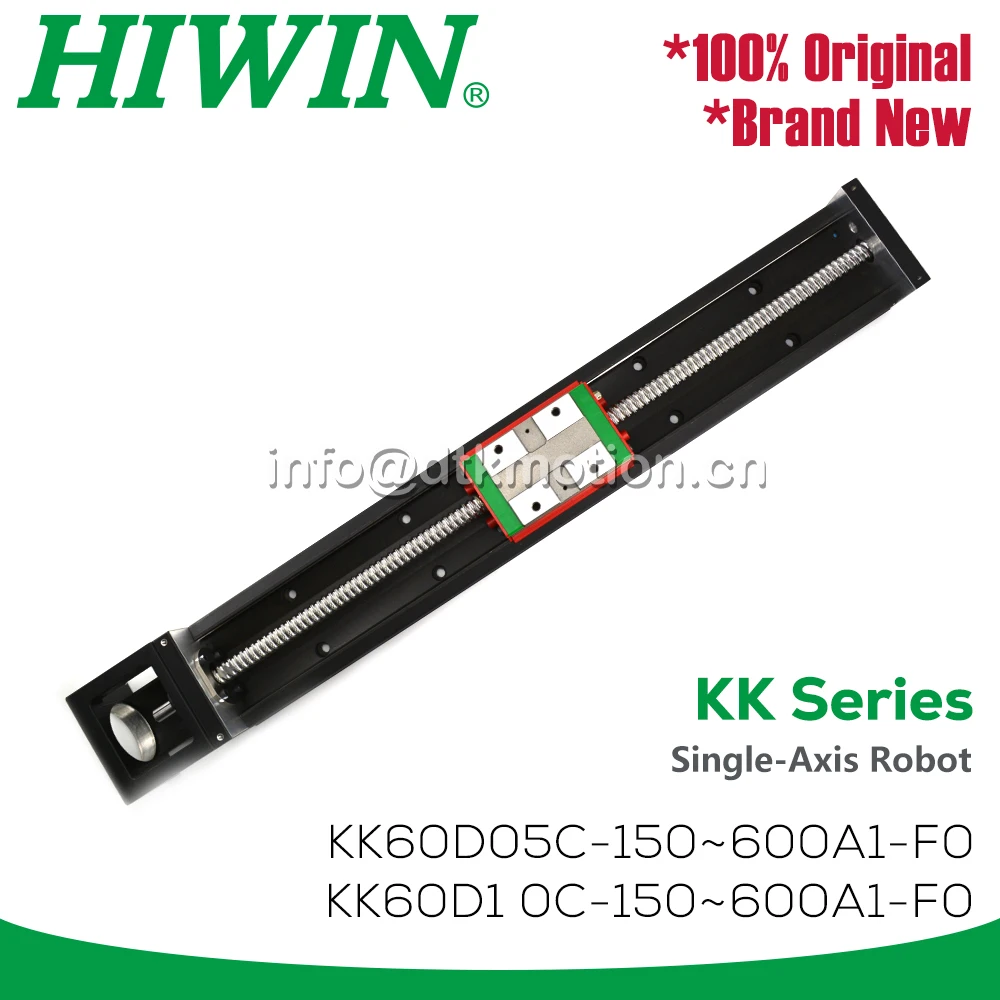 

HIWIN оригинальный KK60 модуль одноосный робот промышленный KK60D05C KK60D10C линейный слайд этапы Высокая точность жесткость шариковый винт