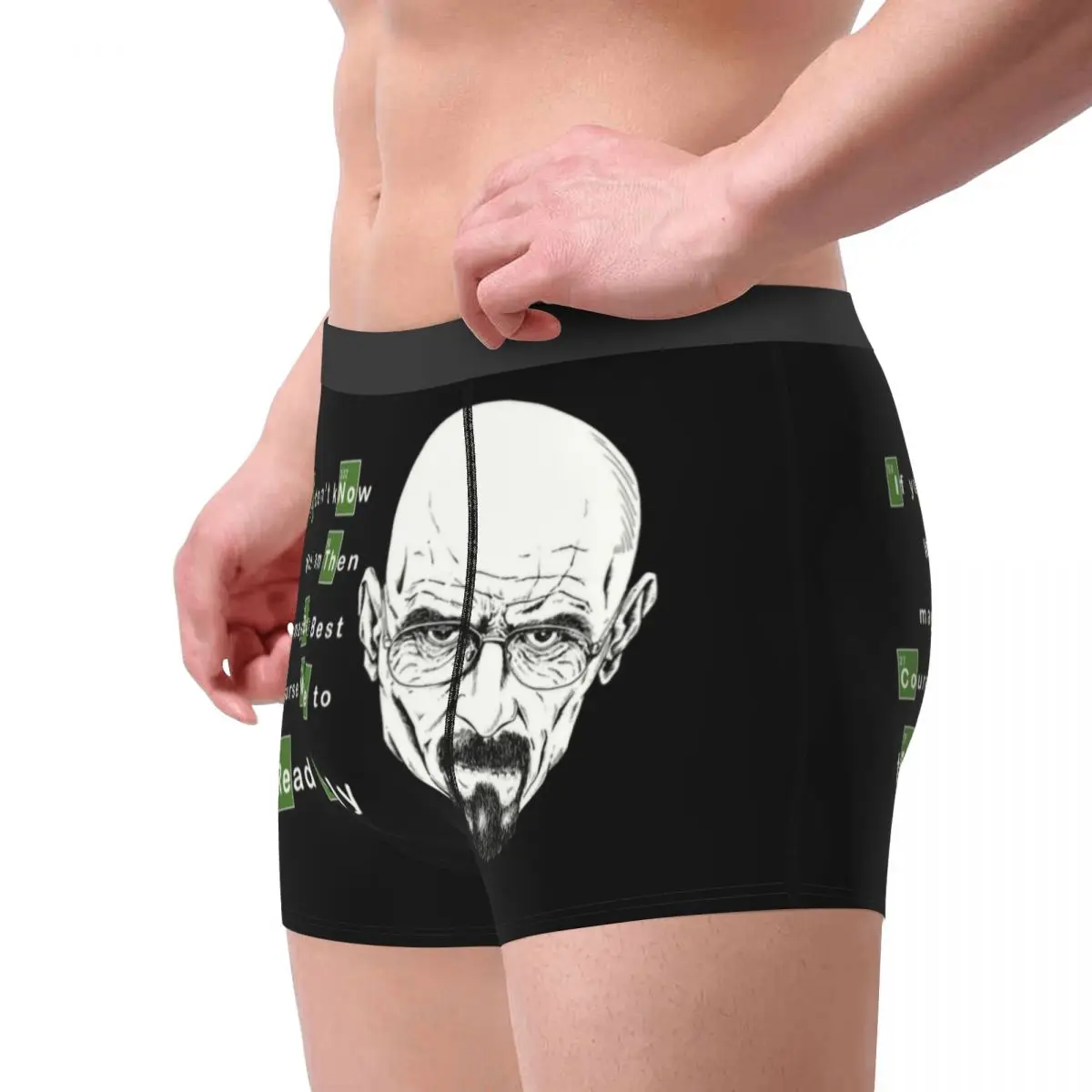 Breaking Bad Heisenberg Boxer Shorts Men 3D Print Male Stretch Walter White Underwear Panties Briefs Soft Underpants 3