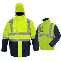 Insulated High Vis Winter Safety Jacket