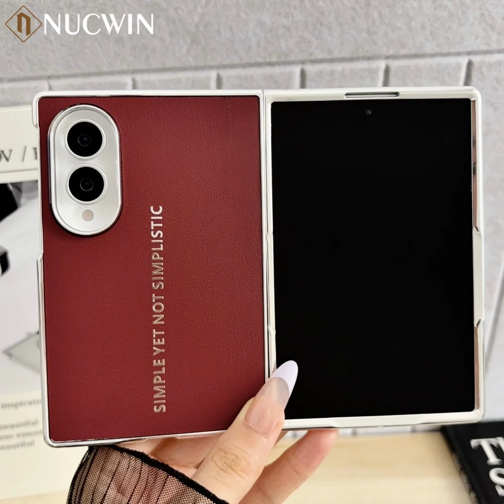 Luxury Leather Plating Case with Lanyard and Wide Cover