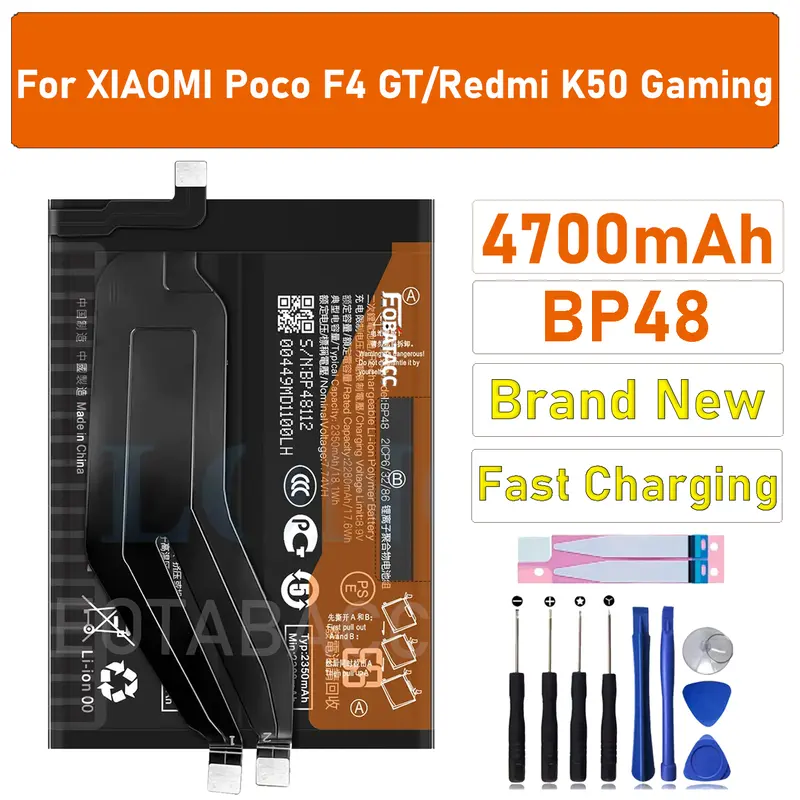 2026 Years New BP4K For Xiaomi Poco F1/F2/F3/F5 PRO/F4 GT/F4 5G/F6 PRO/Poco F5 BP4K BP48 BM5N BM5W Battery Batería+ Free Tools - Image 5