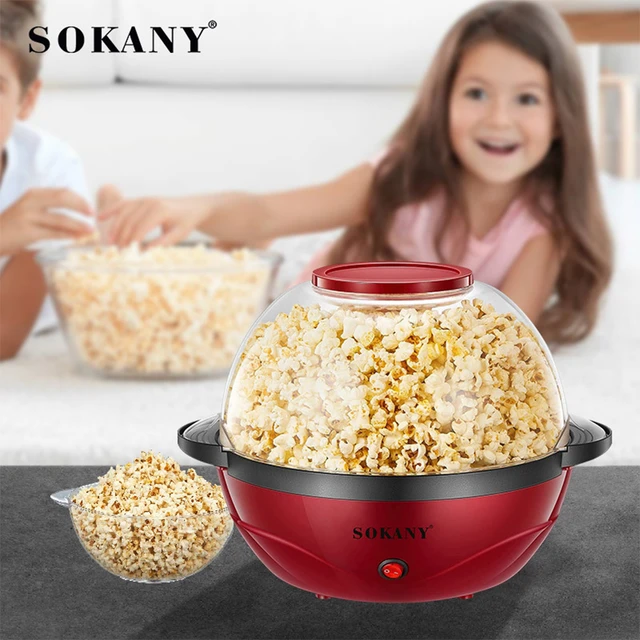 Household 850W electric popcorn machine automatic hot Pipoqueir machine  Home-made Diy Popcorn Movie Snack Sonifer