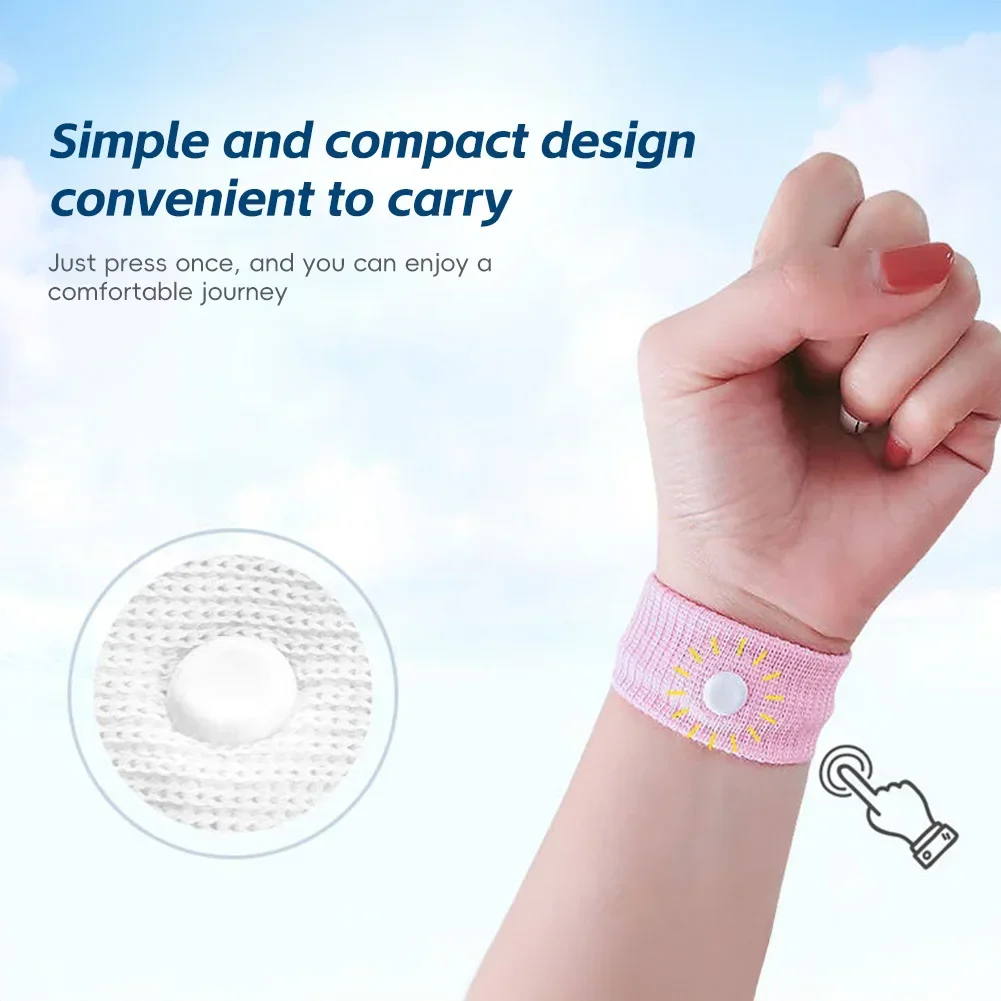 New 1 Pair Prevent Dizziness And Stop Vomiting Wrist Guards Acupoint Pressing Outdoor Sports Wristband For Car And Boat Travel