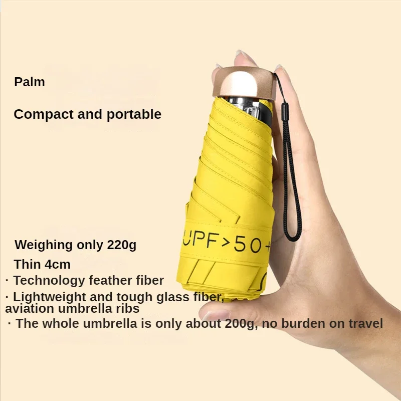 Mini Pocket Rain Umbrella Sun Shade Umbrella Women Rain UV Sun Capsule business umbrella it