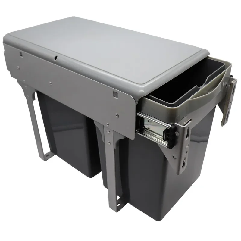

Push-pull Drawer Hidden Cabinet Trash Bin Sink Cabinet The Sorting Bucket in The Storage Cabinet Can Be Connected To The Door