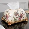 European-style living room coffee table simple drawing paper box home American light luxury ceramic bread tissue box decoration 1