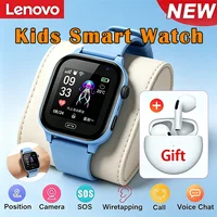Montre connectée GPS 5G pour enfants Lenovo 2026, appel vidéo SOS, carte SIM, caméra HD, étanche, pour garçons et filles, prise en charge des écouteurs 1